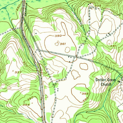 United States Geological Survey Keysville, GA (1950, 24000-Scale) digital map
