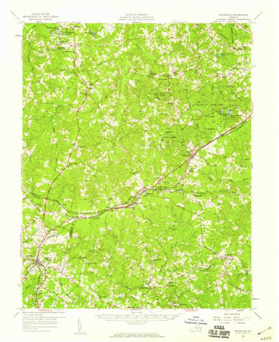 United States Geological Survey Keysville, VA (1958, 62500-Scale) digital map