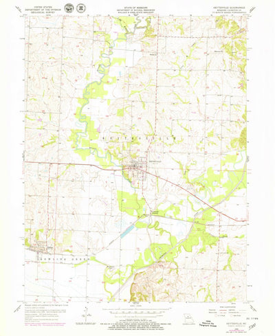 United States Geological Survey Keytesville, MO (1956, 24000-Scale) digital map