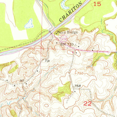 United States Geological Survey Keytesville, MO (1956, 24000-Scale) digital map