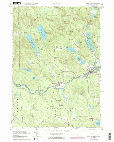 United States Geological Survey Kezar Falls, ME-NH (1964, 24000-Scale) digital map