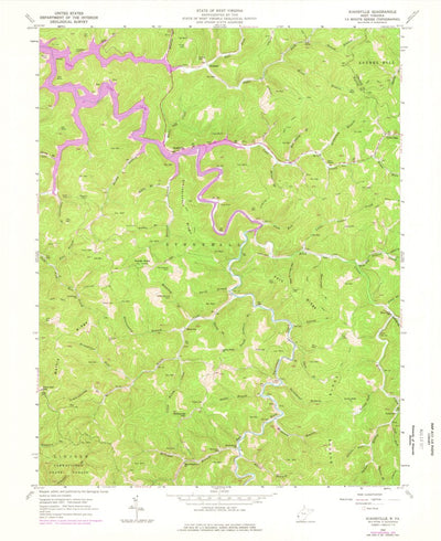 United States Geological Survey Kiahsville, WV (1962, 24000-Scale) digital map