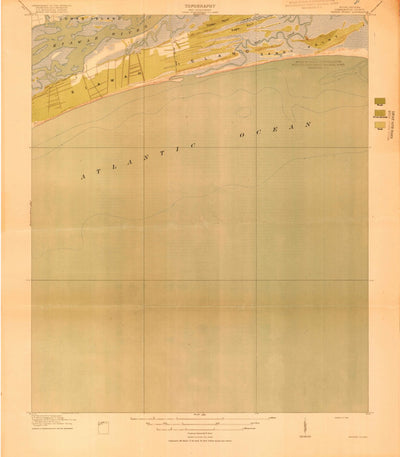 United States Geological Survey Kiawah Island, SC (1918, 21120-Scale) digital map