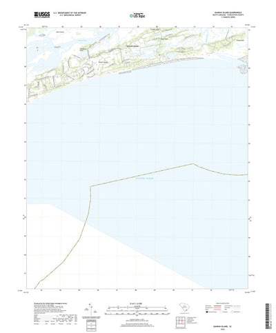 United States Geological Survey Kiawah Island, SC (2020, 24000-Scale) digital map