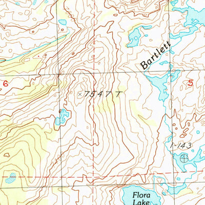 United States Geological Survey Kibbie Lake, CA (1990, 24000-Scale) digital map
