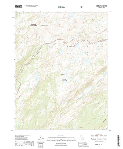 United States Geological Survey Kibbie Lake, CA (2021, 24000-Scale) digital map