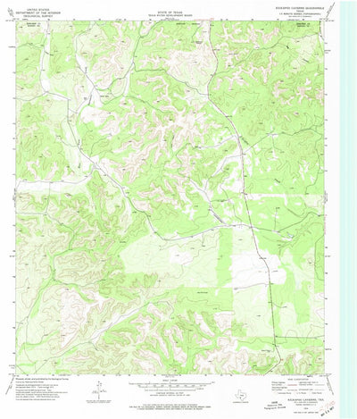 United States Geological Survey Kickapoo Caverns, TX (1974, 24000-Scale) digital map
