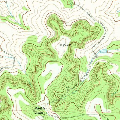 United States Geological Survey Kickapoo Spring, TX (1970, 24000-Scale) digital map