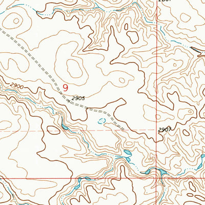 United States Geological Survey Kid Creek, ND (1973, 24000-Scale) digital map