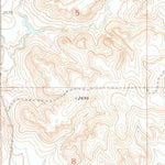 United States Geological Survey Kid Rich Butte, SD-ND (1974, 24000-Scale) digital map