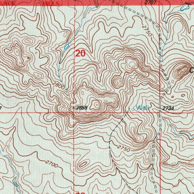United States Geological Survey Kid Rich Butte, SD-ND (1998, 24000-Scale) digital map