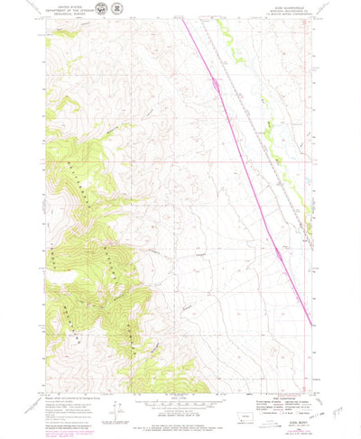 United States Geological Survey Kidd, MT (1965, 24000-Scale) digital map
