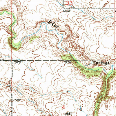 United States Geological Survey Kidder SE, SD (1954, 24000-Scale) digital map