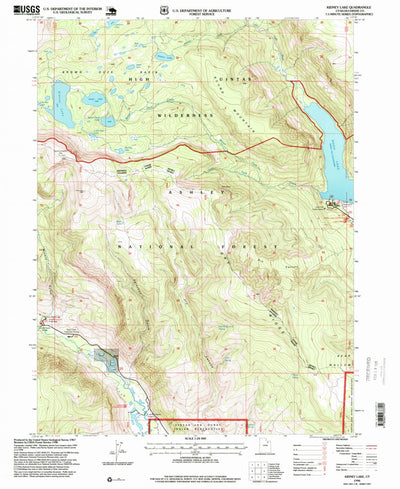 United States Geological Survey Kidney Lake, UT (1996, 24000-Scale) digital map