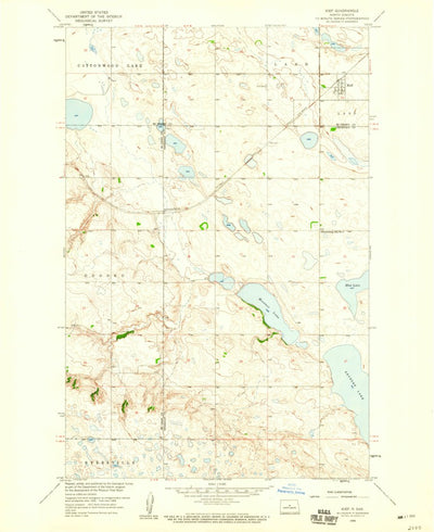 United States Geological Survey Kief, ND (1958, 24000-Scale) digital map