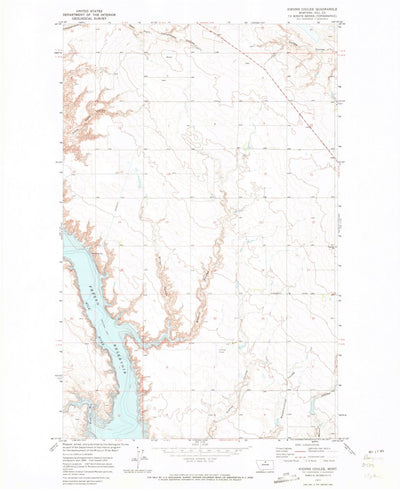 United States Geological Survey Kiehns Coulee, MT (1970, 24000-Scale) digital map
