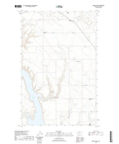 United States Geological Survey Kiehns Coulee, MT (2020, 24000-Scale) digital map