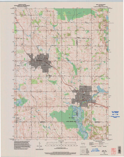 United States Geological Survey Kiel, WI (1992, 24000-Scale) digital map