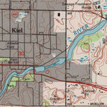 United States Geological Survey Kiel, WI (1992, 24000-Scale) digital map