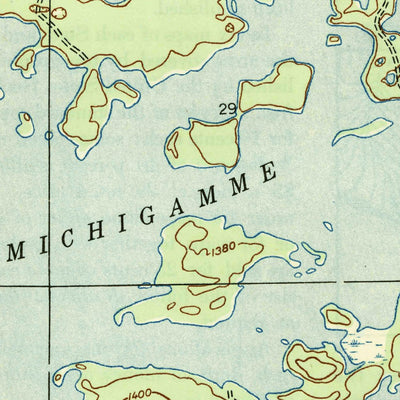 United States Geological Survey Kiernan, MI (1947, 24000-Scale) digital map