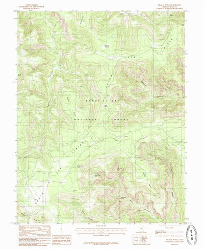 United States Geological Survey Kigalia Point, UT (1985, 24000-Scale) digital map