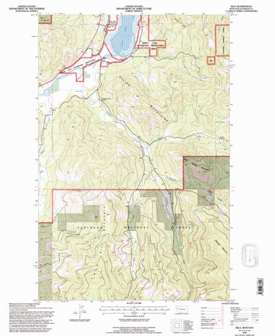 United States Geological Survey Kila, MT (1994, 24000-Scale) digital map