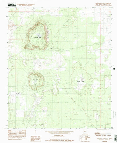 United States Geological Survey Kilbourne Hole, NM (1985, 24000-Scale) digital map