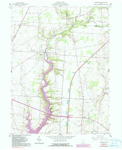 United States Geological Survey Kilbourne, OH (1961, 24000-Scale) digital map