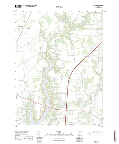 United States Geological Survey Kilbourne, OH (2023, 24000-Scale) digital map