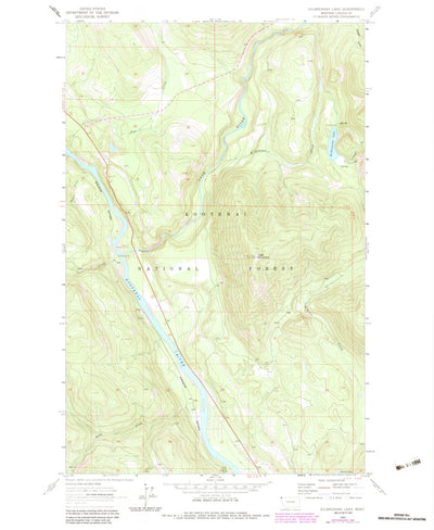 United States Geological Survey Kilbrennan Lake, MT (1963, 24000-Scale) digital map