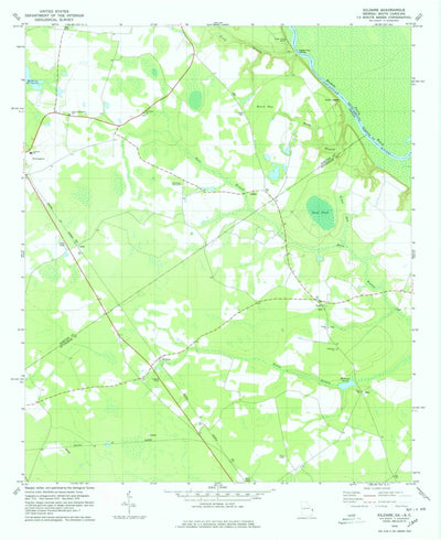 United States Geological Survey Kildare, GA-SC (1978, 24000-Scale) digital map