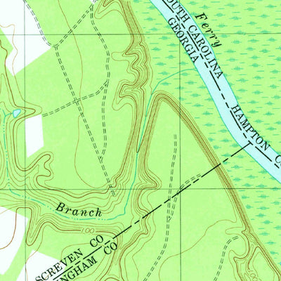 United States Geological Survey Kildare, GA-SC (1978, 24000-Scale) digital map