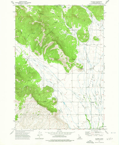United States Geological Survey Kilgore, ID (1972, 24000-Scale) digital map