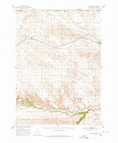 United States Geological Survey Kilgore, NE-SD (1950, 62500-Scale) digital map