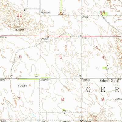 United States Geological Survey Kilgore, NE-SD (1950, 62500-Scale) digital map