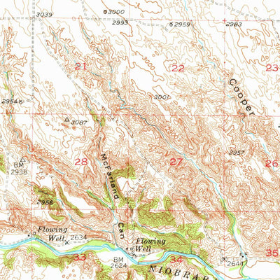 United States Geological Survey Kilgore, NE-SD (1950, 62500-Scale) digital map