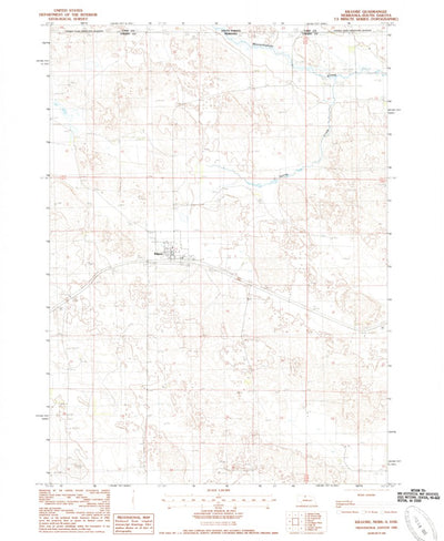 United States Geological Survey Kilgore, NE-SD (1985, 24000-Scale) digital map