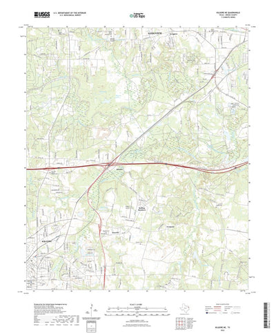 United States Geological Survey Kilgore NE, TX (2022, 24000-Scale) digital map