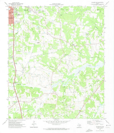 United States Geological Survey Kilgore SE, TX (1971, 24000-Scale) digital map