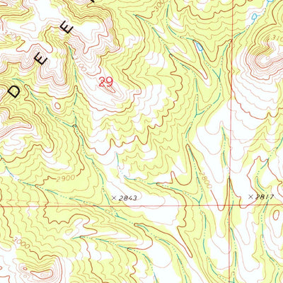 United States Geological Survey Killdeer Mountains, ND (1974, 24000-Scale) digital map