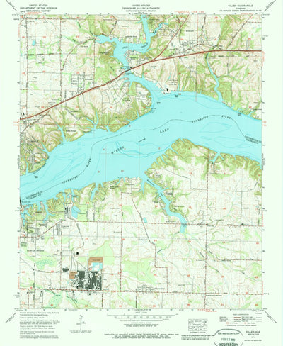 United States Geological Survey Killen, AL (1971, 24000-Scale) digital map