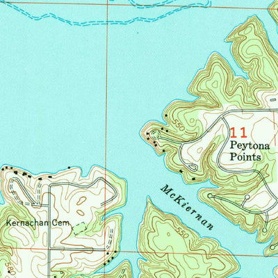 United States Geological Survey Killen, AL (1971, 24000-Scale) digital map