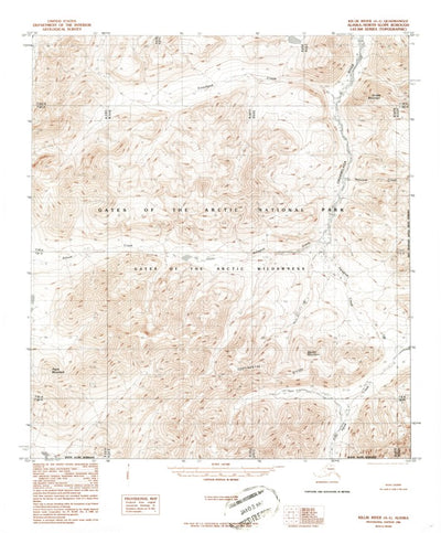 United States Geological Survey Killik River A-1, AK (1986, 63360-Scale) digital map