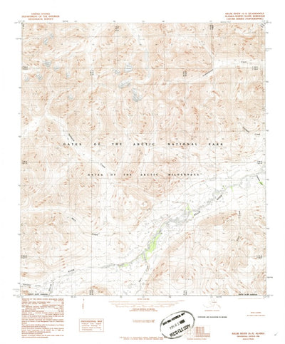 United States Geological Survey Killik River A-3, AK (1986, 63360-Scale) digital map