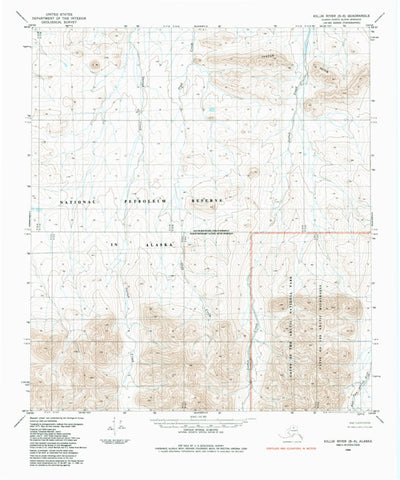 United States Geological Survey Killik River B-5, AK (1984, 63360-Scale) digital map