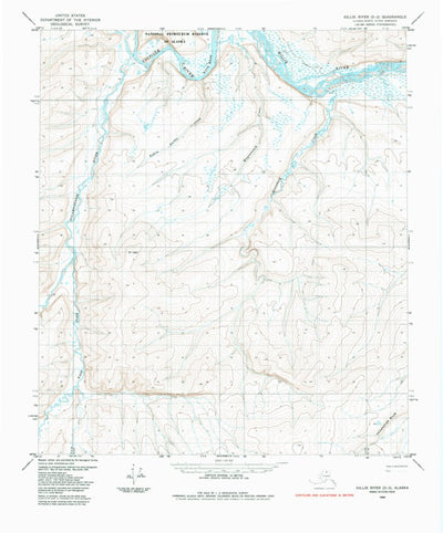 United States Geological Survey Killik River D-2, AK (1984, 63360-Scale) digital map