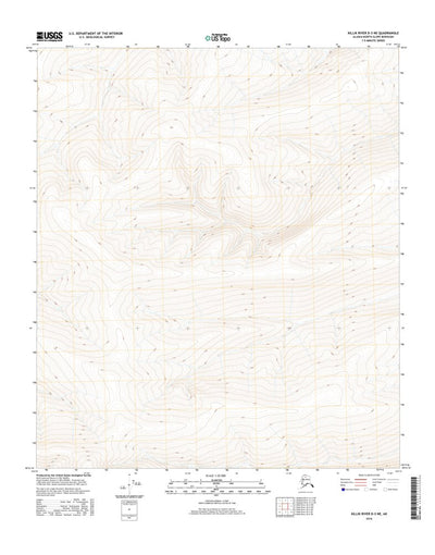 United States Geological Survey Killik River D-3 NE, AK (2016, 25000-Scale) digital map
