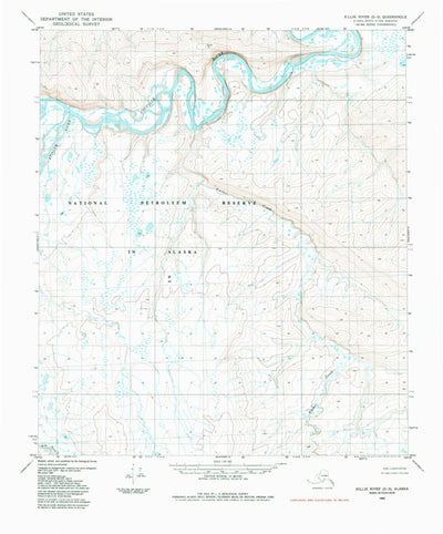 United States Geological Survey Killik River D-5, AK (1984, 63360-Scale) digital map