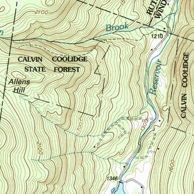 United States Geological Survey Killington Peak, VT (1997, 24000-Scale) digital map