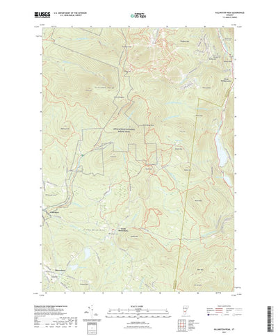 United States Geological Survey Killington Peak, VT (2021, 24000-Scale) digital map
